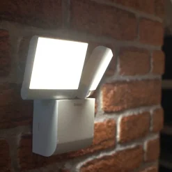 Væglamper ^ Theben udendørs LED-væglampe theLeda S17-100L, hvid, 2 lyskilder.