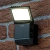 Theben Væglampe Med Sensor > udendørs LED-væglampe theLeda S8-100, sort, sensor