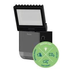 Theben Væglampe Med Sensor > udendørs LED-væglampe theLeda S8-100, sort, sensor