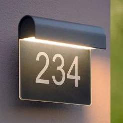 Lucide Væglamper > Thesi LED husnummerlampe, sort