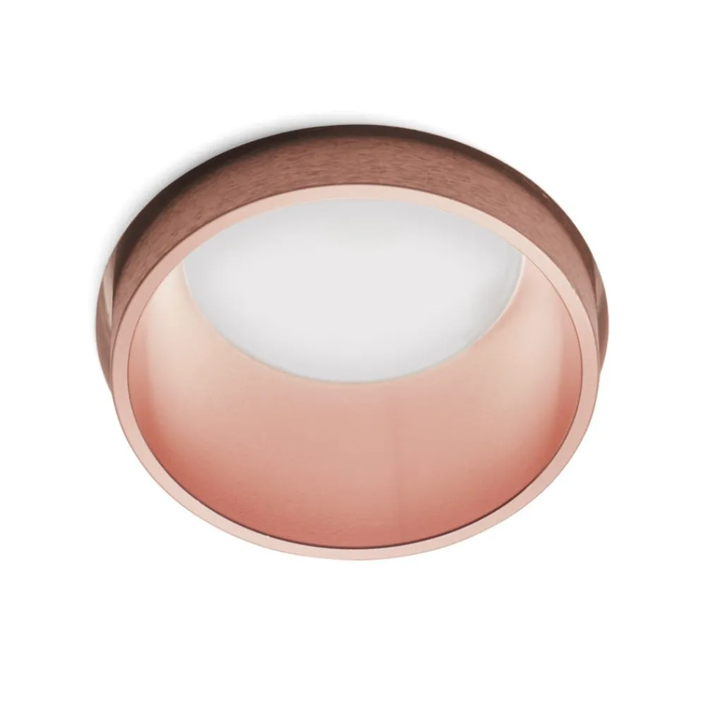 TECNICO by Sforzin Indbygningsspots|Spotlights > Thessaly indbygningsspot, kobber, gips, Ø 10 cm, GU10