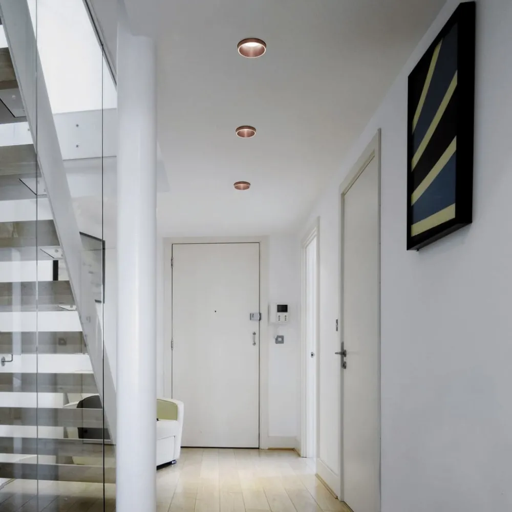 TECNICO by Sforzin Indbygningsspots|Spotlights > Thessaly indbygningsspot, kobber, gips, Ø 10 cm, GU10
