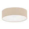 FISCHER & HONSEL Loftlamper|Loftlamper > Thor loftslampe i tekstil, sand, Ø 60cm