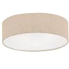 Gang|Loftlamper ^ FISCHER & HONSEL Thor loftslampe i tekstil, sand, Ø 40cm