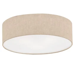 Gang|Loftlamper ^ FISCHER & HONSEL Thor loftslampe i tekstil, sand, Ø 40cm