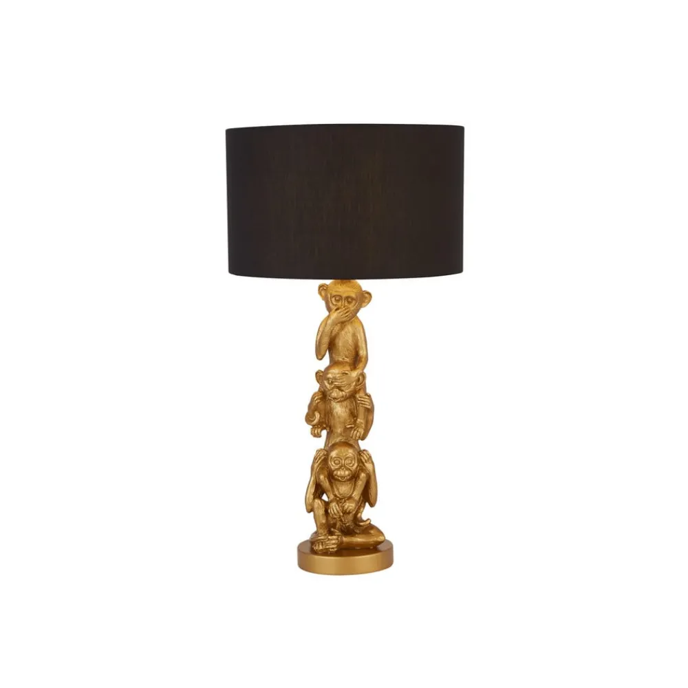 Bordlamper ^ Searchlight Three Wise Monkeys stof-bordlampe