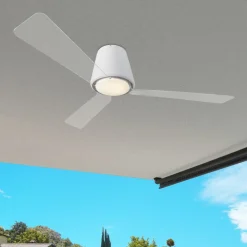 Loftventilatorer ^ LEDS-C4 Tidløs loftventilator Garbí med LED-lys