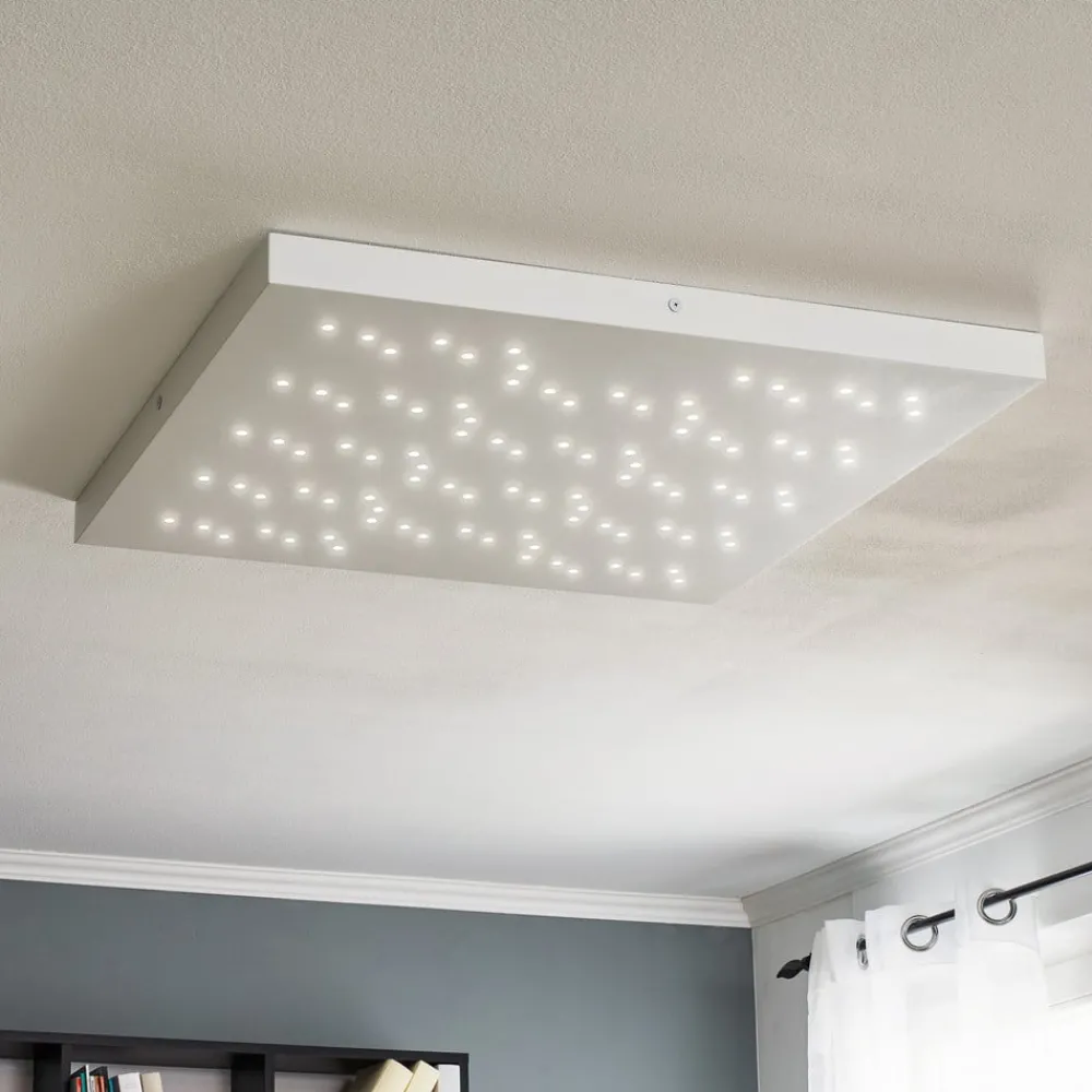 Trio Lighting Loftlamper|Loftlamper > Titus LED-loftlampe, hvid, 75x75 cm