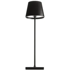 FARO BARCELONA Dekorationsbelysning|Terrassebelysning > Toc LED-bordlampe med USB-oplader, IP54, sort