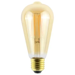Sylvania Dæmpbar Led-Pære|Led Pærer > ToLEDo E27 LED-pære RT ST64 6 W 825 guld, dæmpes