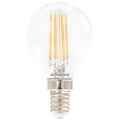Sylvania Dæmpbar Led-Pære|Led Pærer > ToLEDo LED-dråbepære E14 4,5W 827, klar kan dæmpes