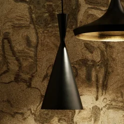 Tom Dixon Pendellamper|Pendellamper > Beat Tall LED-pendellampe, sort