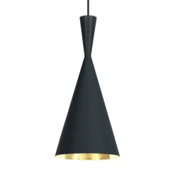 Tom Dixon Pendellamper|Pendellamper > Beat Tall LED-pendellampe, sort