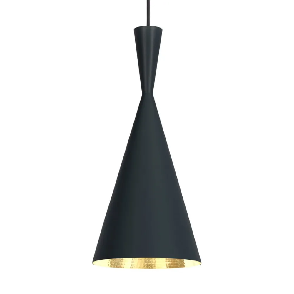 Tom Dixon Pendellamper|Pendellamper > Beat Tall LED-pendellampe, sort