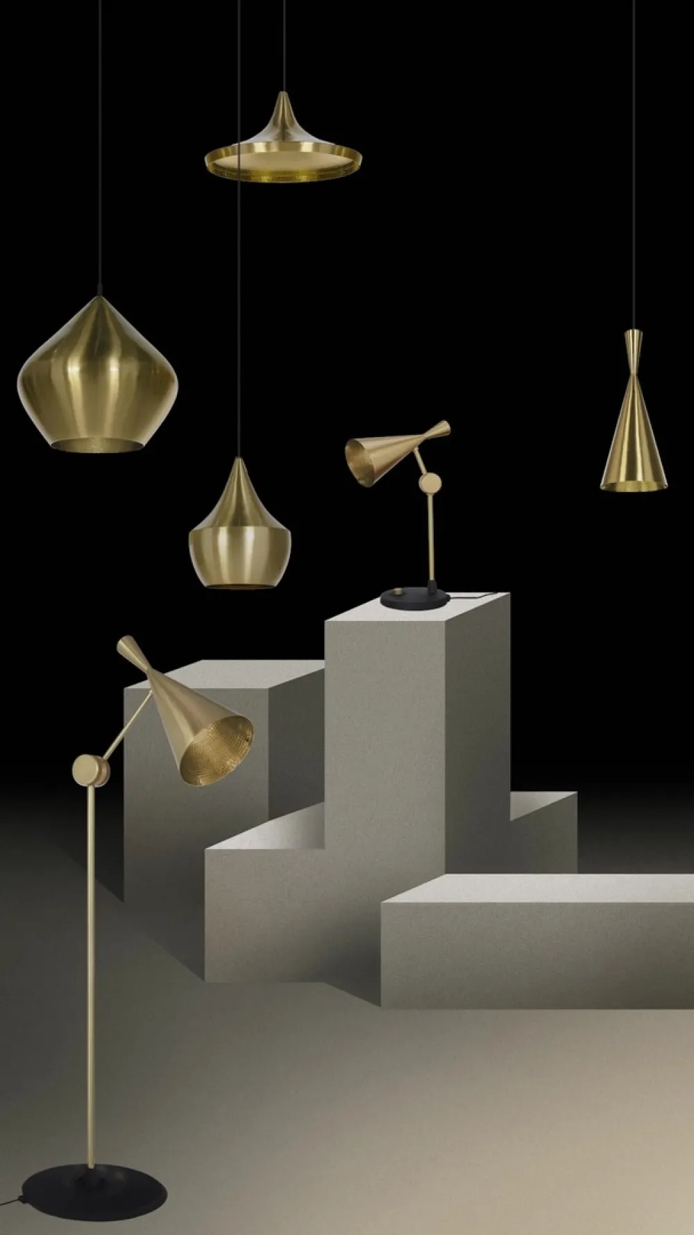 Tom Dixon Pendellamper > Beat Wide LED-hængelampe, sort