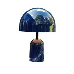 Dekorationsbelysning ^ Tom Dixon Bell bærbar LED-bordlampe, indigo, 28 cm