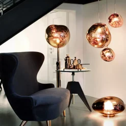 Tom Dixon Gulvlamper > gulvlampe Melt, kobberfarvet, højde 165 cm, stål
