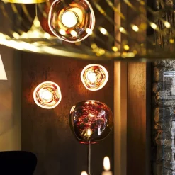 Tom Dixon Gulvlamper > gulvlampe Melt, kobberfarvet, højde 165 cm, stål