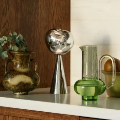 Dekorationsbelysning ^ Tom Dixon LED-bordlampe Melt Portable, sølv, 29 cm