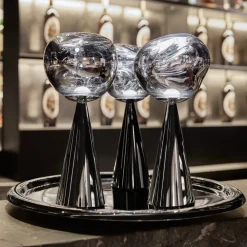 Dekorationsbelysning ^ Tom Dixon LED-bordlampe Melt Portable, sølv, 29 cm
