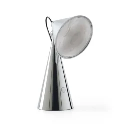 Tom Dixon Bordlamper > LED-bordlampe Pose, sølvfarvet, højde 25 cm
