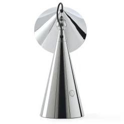 Tom Dixon Bordlamper > LED-bordlampe Pose, sølvfarvet, højde 25 cm