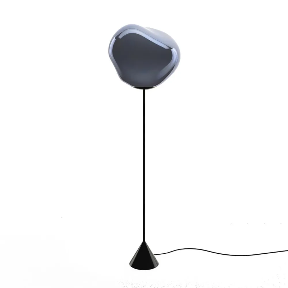 Tom Dixon Gulvlamper > LED-gulvlampe Melt Cone Slim, røggrå, 180 cm