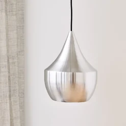 Pendellamper ^ Tom Dixon LED-hængelampe Beat Fat Unbeaten, aluminiumfarvet