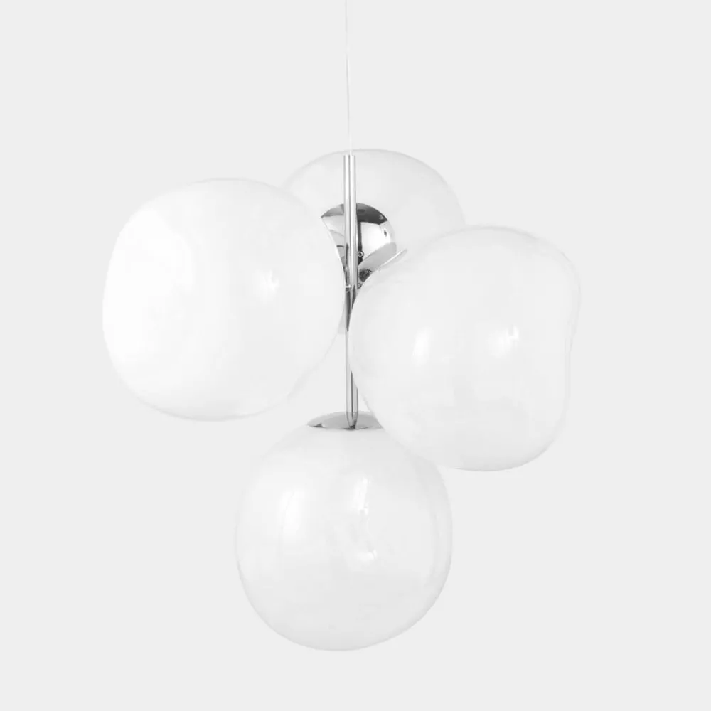 Tom Dixon Lysekroner > LED-lysekrone Melt Chandelier opal/kromfarvet
