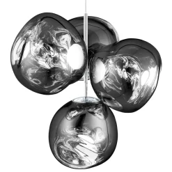 Tom Dixon Lysekroner > LED-lysekrone Melt Chandelier, kromfarvet