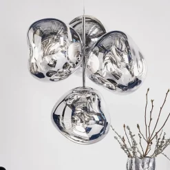 Tom Dixon Lysekroner > LED-lysekrone Melt Chandelier, røggrå