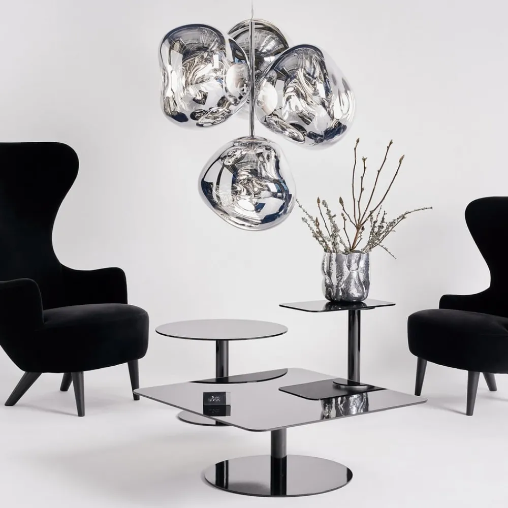 Tom Dixon Lysekroner > LED-lysekrone Melt Chandelier, røggrå