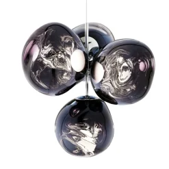 Tom Dixon Lysekroner > LED-lysekrone Melt Chandelier, røggrå