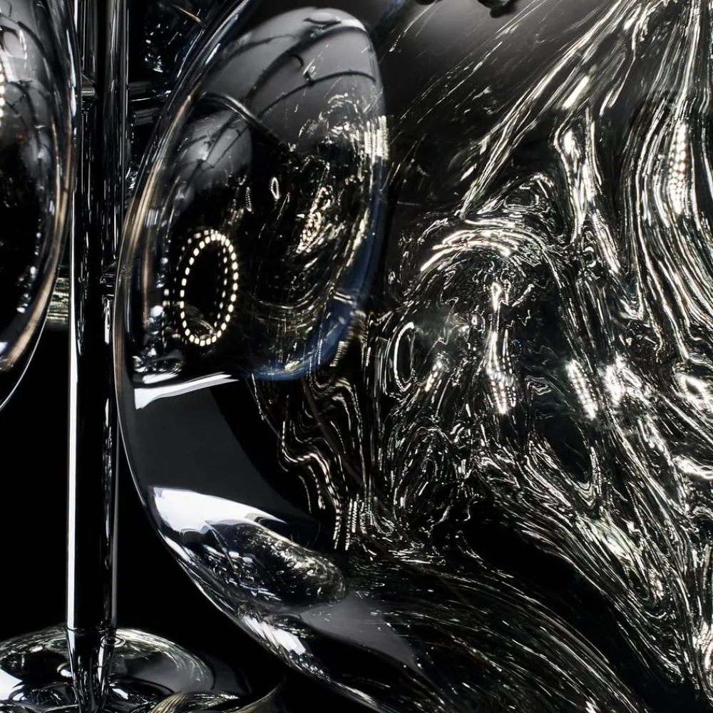 Tom Dixon Lysekroner > LED-lysekrone Melt Chandelier, røggrå
