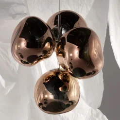 Tom Dixon Lysekroner > LED-lysekrone Melt Chandelier, kobberfarvet