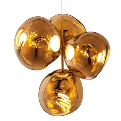 Tom Dixon Lysekroner > LED-lysekrone Melt Chandelier, guldfarvet