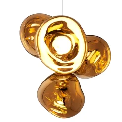Tom Dixon Lysekroner > LED-lysekrone Melt Chandelier, guldfarvet