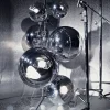 Tom Dixon Gulvlamper|Gulvlamper > Mirror Ball Floor Chandelier, sølvfarvet, 182 cm