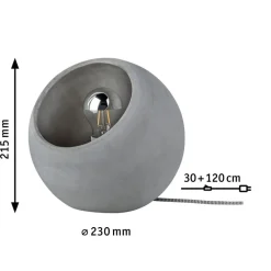 Paulmann Bordlamper > Topmoderne betonbordlampe Ingram