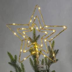 STAR TRADING Julepynt|Julelys Udendørs > Topsy LED-julestjerne, 3D-stjerne, batteridrift