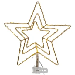 STAR TRADING Julepynt|Julelys Udendørs > Topsy LED-julestjerne, 3D-stjerne, batteridrift