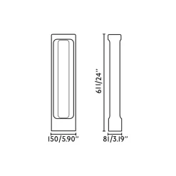 FARO BARCELONA Gadebelysning > Totem LED-vejlampe, grå, beton, højde 61,1 cm