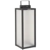 Les Jardins Solcellelamper > Tradition LED-solcellelanterne, antracit, højde 65 cm