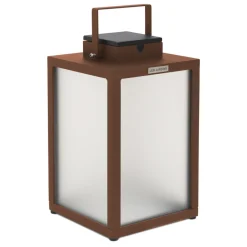 Les Jardins Solcellelamper > Tradition LED-solcellelanterne, corten, højde 40 cm