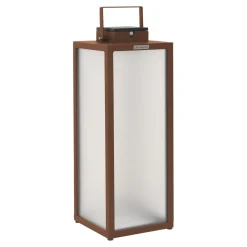 Solcellelamper ^ Les Jardins Tradition LED-solcellelanterne, corten, højde 65 cm