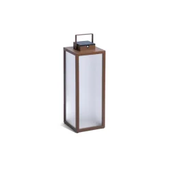 Solcellelamper ^ Les Jardins Tradition LED-solcellelanterne, corten, højde 65 cm