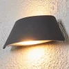 Lucande Væglamper > Trapezformet LED-udendørsvæglampe Glen med IP65