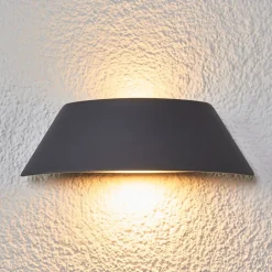 Lucande Væglamper > Trapezformet LED-udendørsvæglampe Glen med IP65