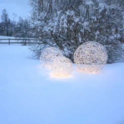 Julepynt|Julelys Udendørs ^ STAR TRADING Trassel LED udendørs dekoration Ø 30 cm