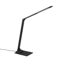 Trio Lighting Arbejdsrum/Kontor > Travis LED-bordlampe, sort, CCT, dæmpbar, touch, USB